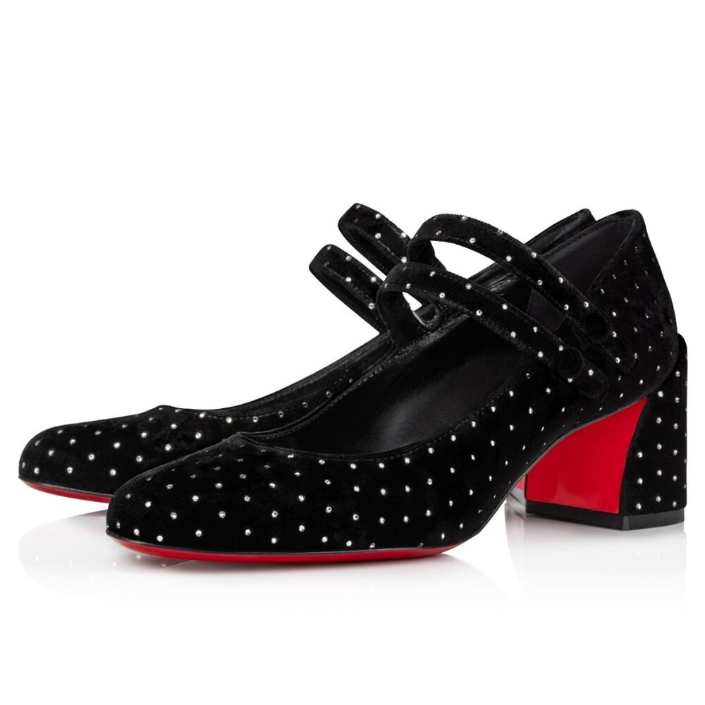 Christian Louboutin Black and Red Heels